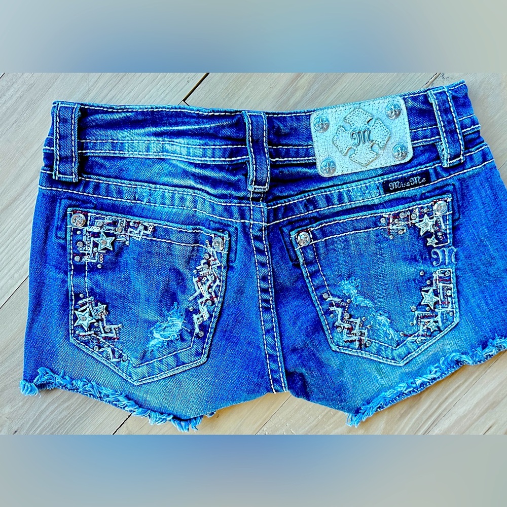 Miss Me Stars and Stripes Shorts
